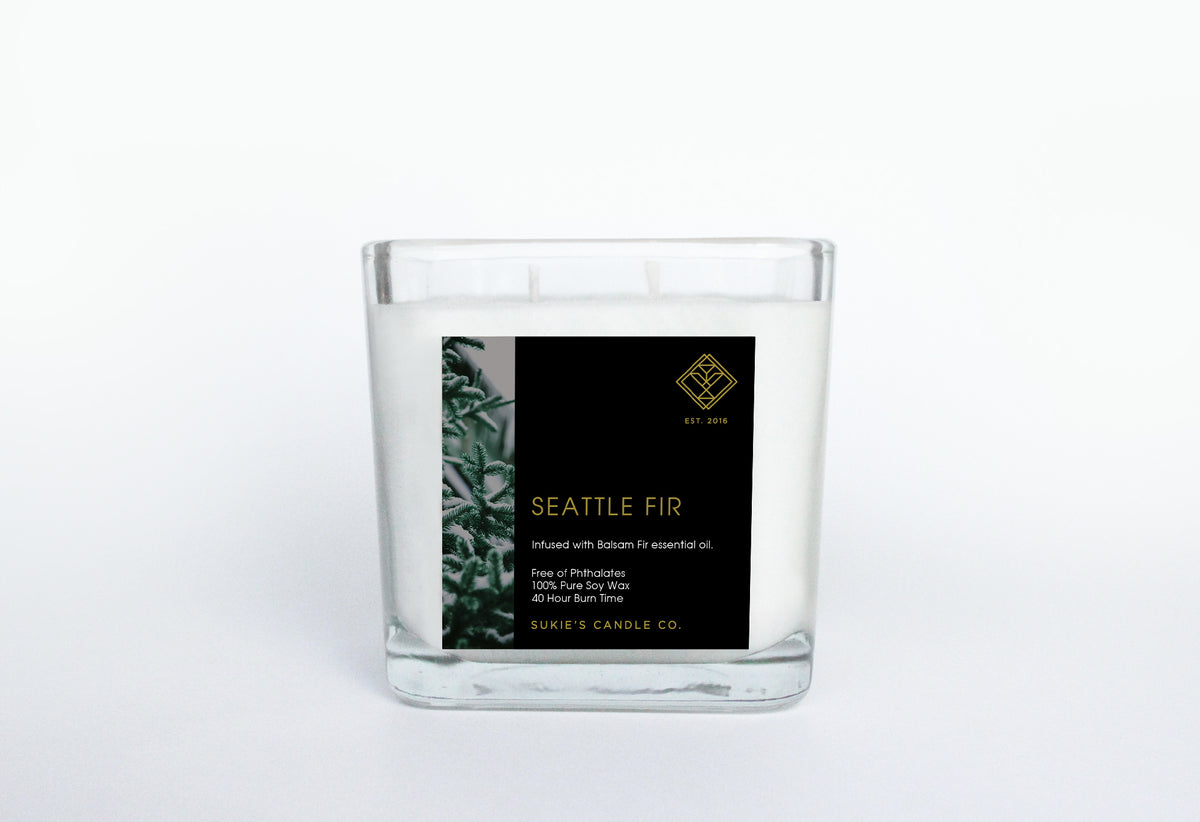 Seattle Fir 100% Pure Soy Double Wick Candle