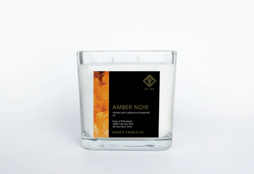 Amber Noir 100% Pure Soy Double Wick Candle Sukie's Candle Co.