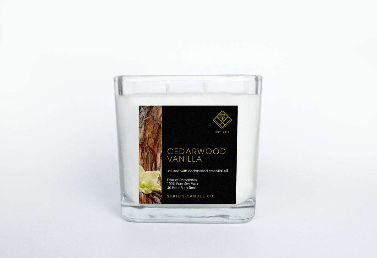 Cedarwood Vanilla 100 Pure Soy Double Wick Candle Vanilla 100 Pure