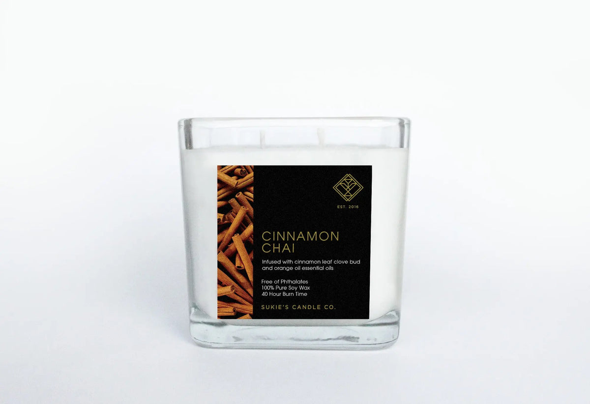 Cinnamon Chai 100% Pure Soy Double Wick Candle