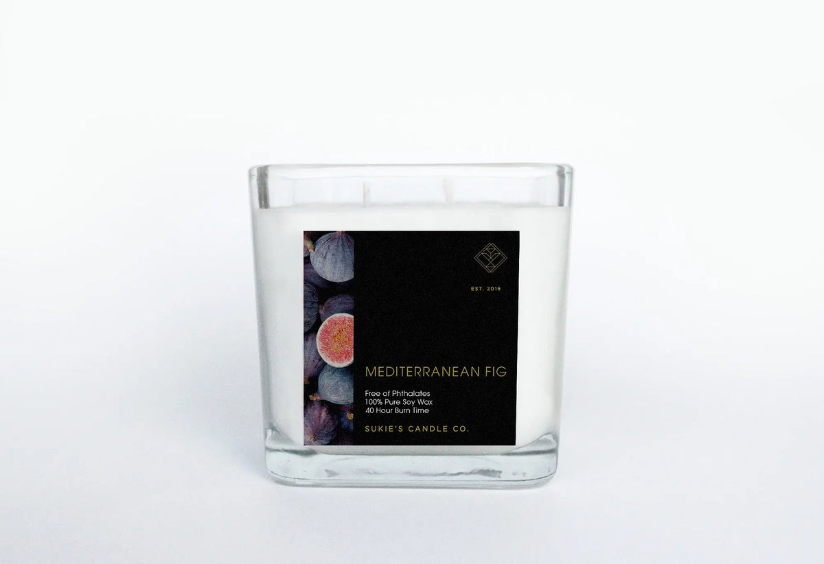 Mediterranean Fig 100% Pure Soy Double Wick Candle