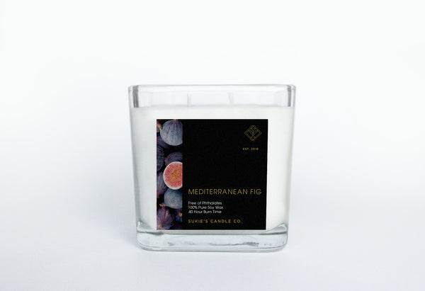 Mediterranean Fig 100% Pure Soy Double Wick Candle