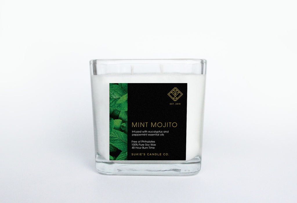 Mint Mojito 100% Pure Soy Double Wick Candle