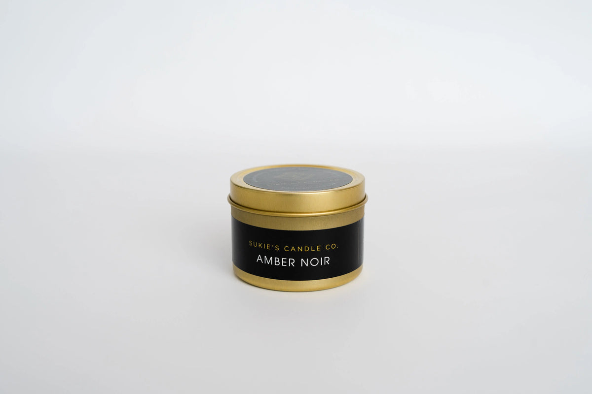 Amber Noir 100% Pure Soy Travel Size Candle Sukie's Candle Co.
